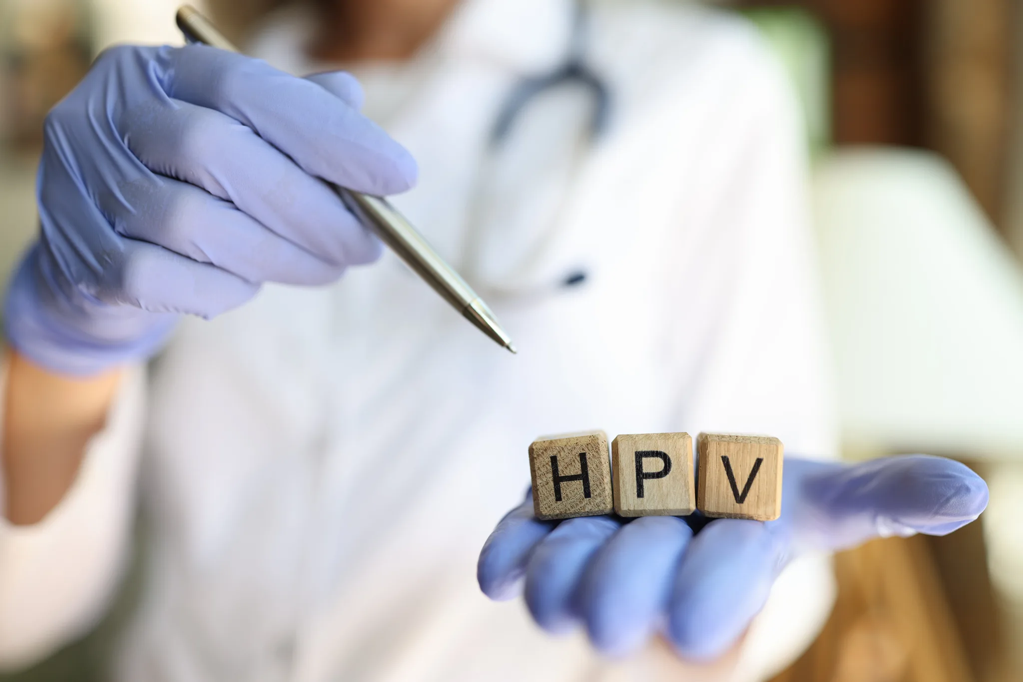HPV laboratuvar değerlendirmesini temsil eden örnek hazırlığı